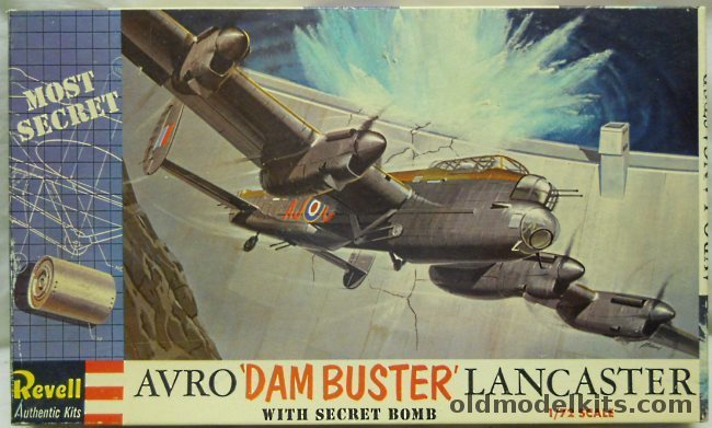 Revell 1/72 Avro Dam Buster Lancaster, H202-200 plastic model kit